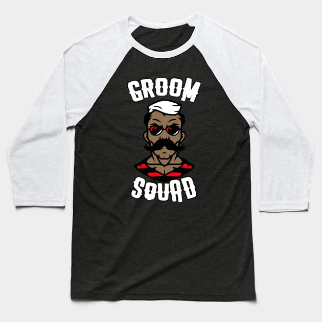 Groom Squad Baseball T-Shirt by Orange-Juice